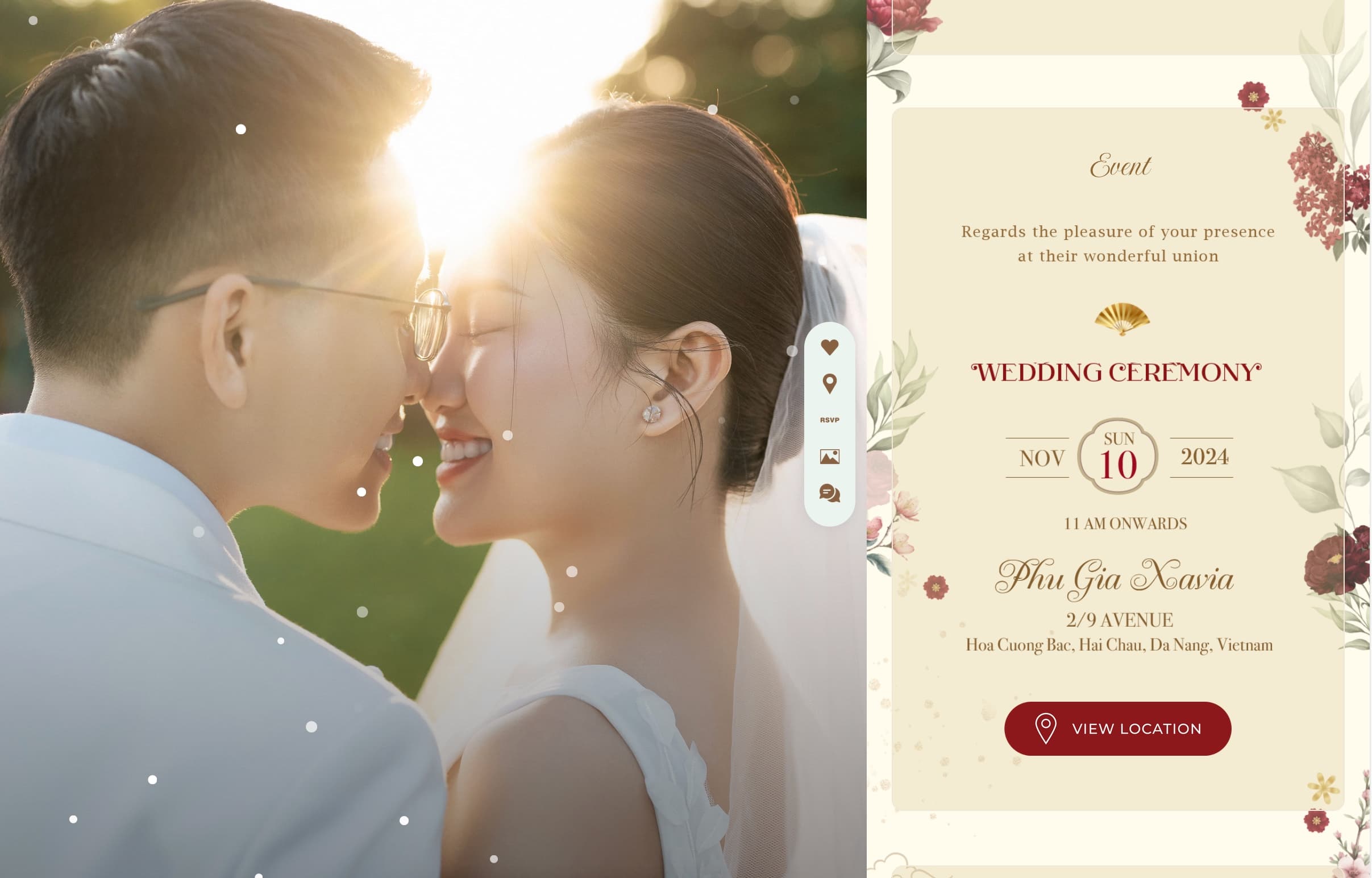 Wedding Invitation Site Demo